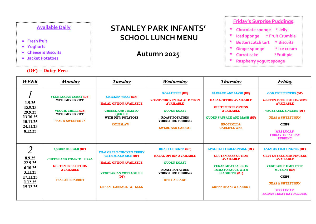 Autumn Menu 2025