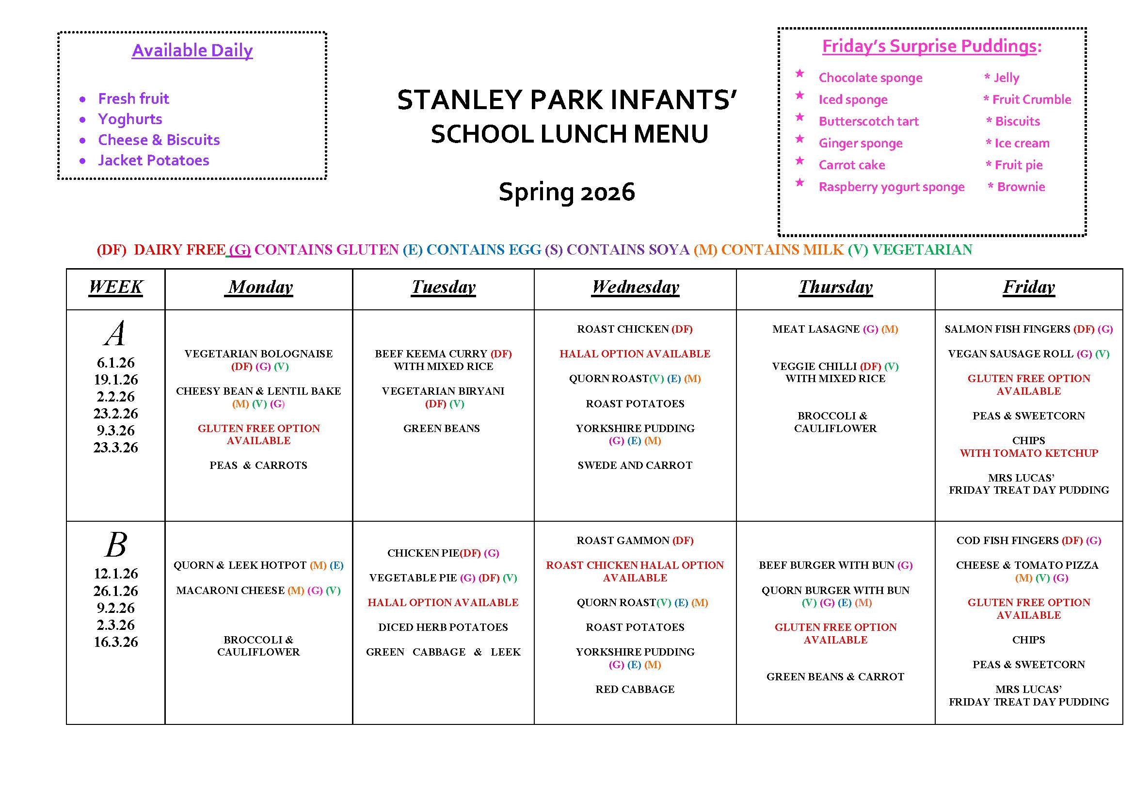 Spring Menu 2026 updated 2 Page 1